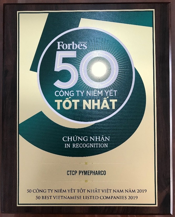 Pymepharco (Mã chứng khoán: PME) top 50 công ty niêm yết tốt nhất năm 2019 - ảnh 1