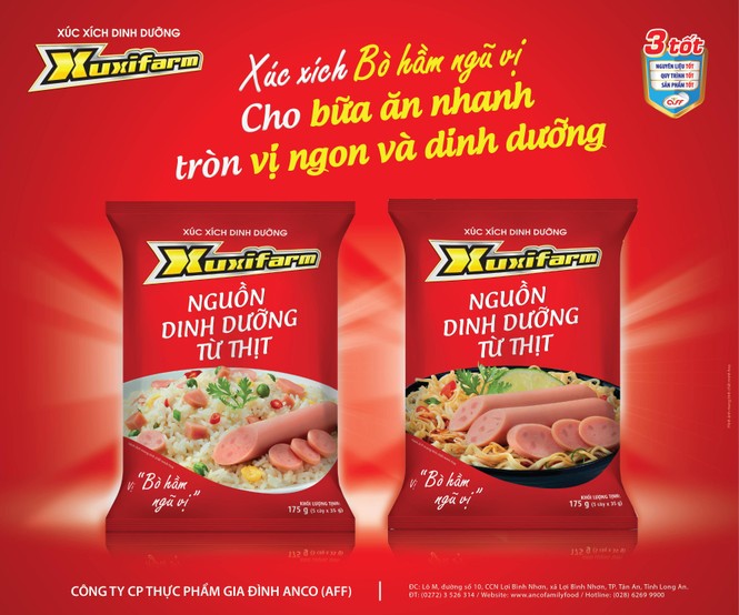 Xúc xích Xuxifarm – Giải pháp dinh dưỡng cho bữa ăn nhanh - ảnh 1