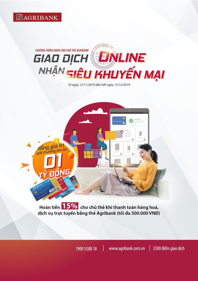 Một tỷ đồng dành cho chủ thẻ Agribank - ảnh 1