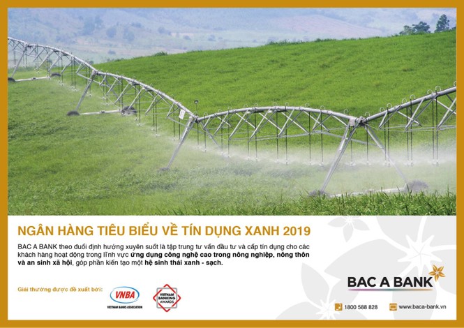 BAC A BANK được vinh danh là 'Ngân hàng tiêu biểu về tín dụng xanh' - ảnh 1
