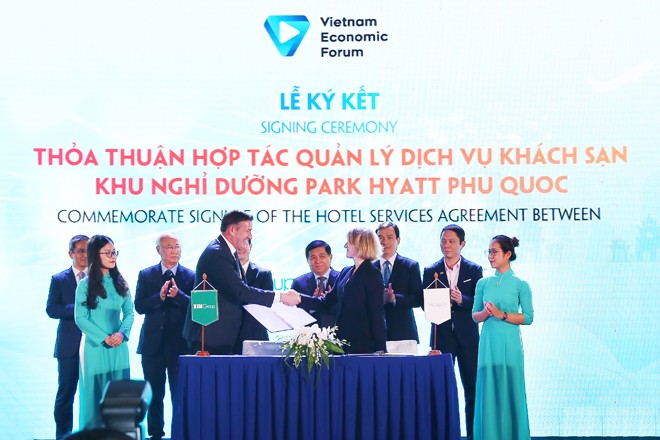 Bim Land và Hyatt ký kết thỏa thuận hợp tác ở diễn đàn cấp cao du lịch VN 2019 - ảnh 1