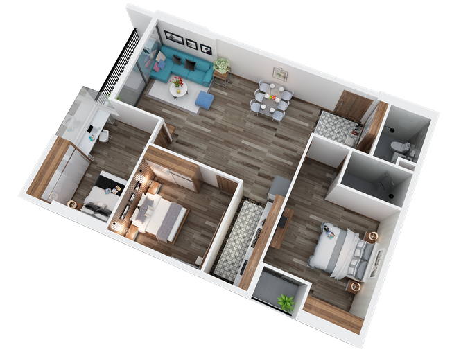 Căn hộ 3 phòng ngủ - sự lựa chọn vững bền cho các gia đình trẻ - ảnh 2