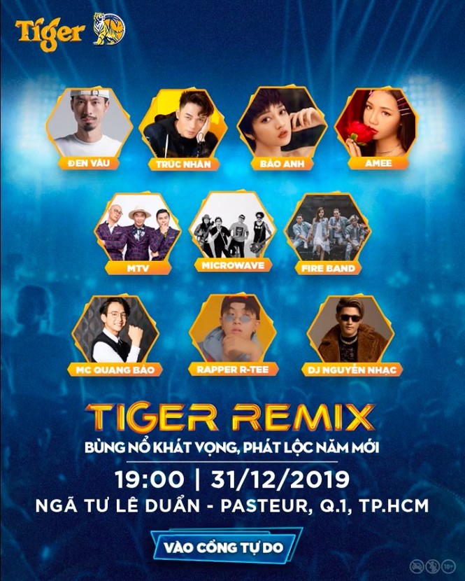 Đánh dấu năm mới ‘nổ tung’ với ‘cơn bão âm nhạc’ Tiger Remix 2020 - ảnh 9