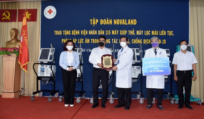 Tập đoàn Novaland tài trợ thêm nguồn lực y tế cùng bệnh viện nhân dân 115 đẩy lùi COVID-19 - ảnh 1