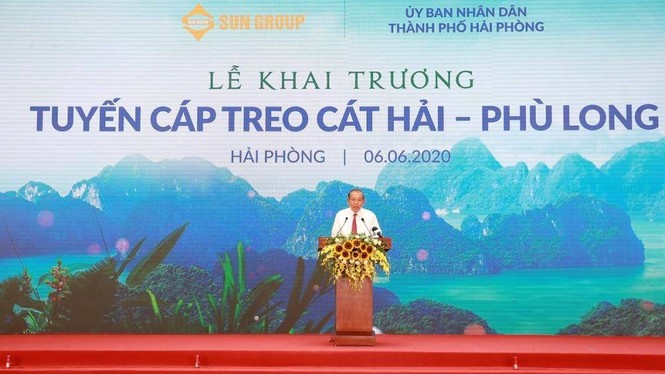 Khai trương cáp treo 3 dây hiện đại tại Cát Hải - Hải Phòng - ảnh 1