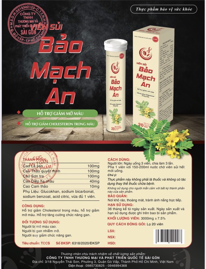 Viên sủi Bảo Mạch An – TPBVSK hỗ trợ giảm mỡ máu, tăng cường chức năng gan - ảnh 2