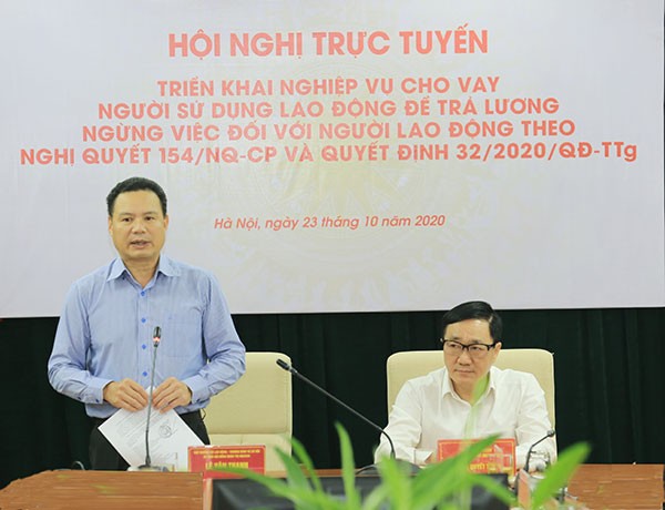 Hội nghị trực tuyến triển khai nghiệp vụ cho vay người sử dụng lao động - ảnh 2