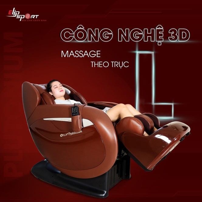 Ghế massage ELIP trang bị 12 tính năng massage cao cấp, độc quyền mẫu mã - ảnh 1