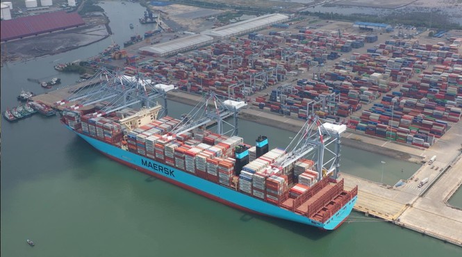 Các cảng biển VIMC đón những tấn hàng đầu năm 2021 - ảnh 1