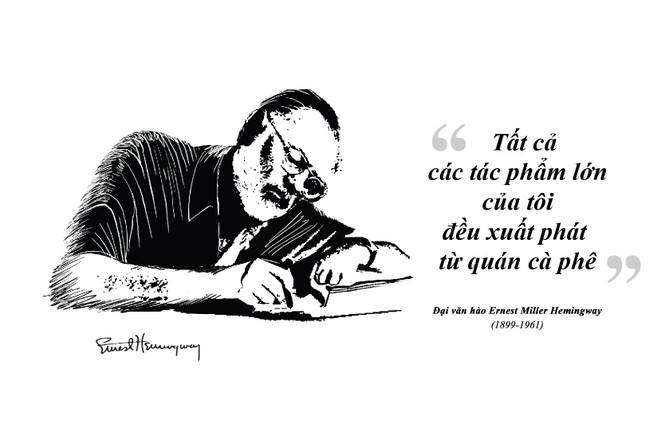 Kỳ 61: Ernest Miller Hemingway và những kiệt tác văn chương viết tại quán cà phê - ảnh 1