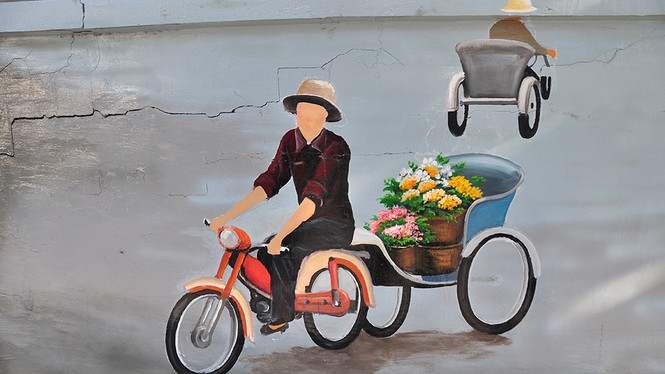 Tái hiện Cần Thơ xưa và nay trên con đường bích họa - ảnh 3