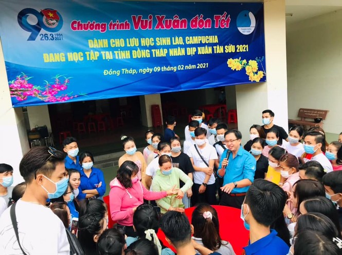 Đồng Tháp tổ chức tổ chức vui xuân đón tết cho lưu học sinh Lào – Campuchia - ảnh 2