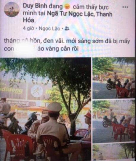 Bị phạt 7,5 triệu đồng vì xúc phạm Cảnh sát Giao thông trên mạng xã hội - ảnh 1