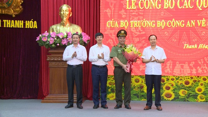 Công bố quyết định điều động, bổ nhiệm giám đốc Công an tỉnh Thanh Hoá - ảnh 1