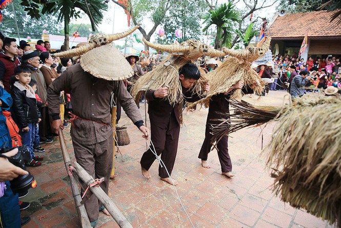 Độc đáo lễ hội trâu rơm bò rạ ngày xuân - ảnh 10