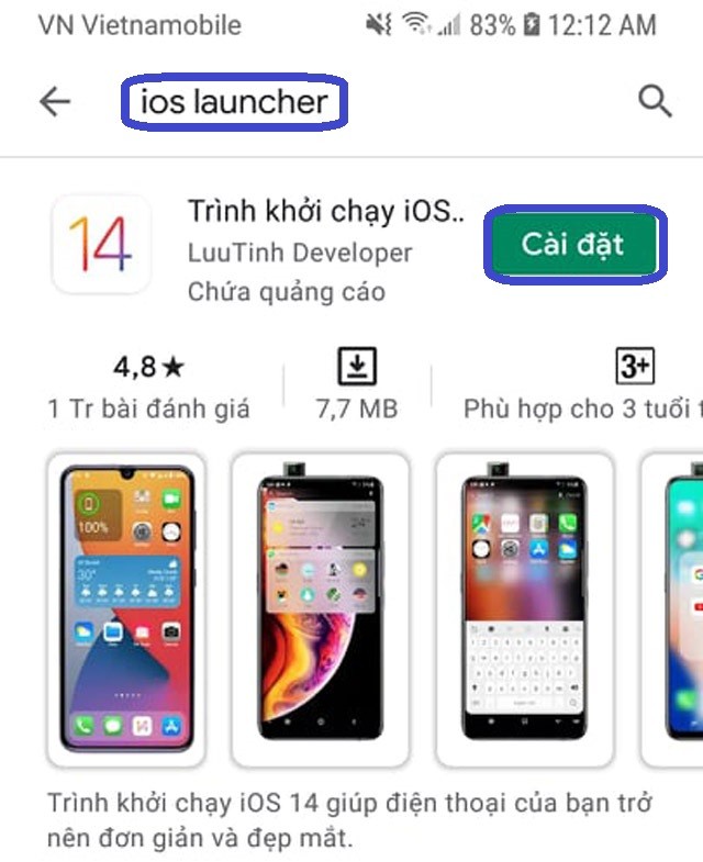 Cách đưa giao diện iOS 14 lên smartphone Android - ảnh 1