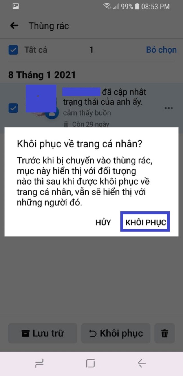 Hướng dẫn khôi phục bài viết đã xóa trên Facebook - ảnh 5