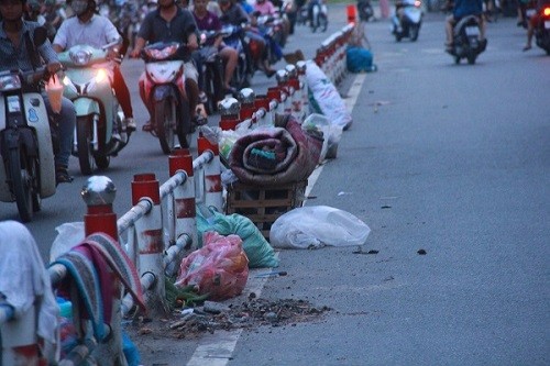 TP.HCM: Rác thải bủa vây nhiều tuyến đường giữa trung tâm thành phố - ảnh 2