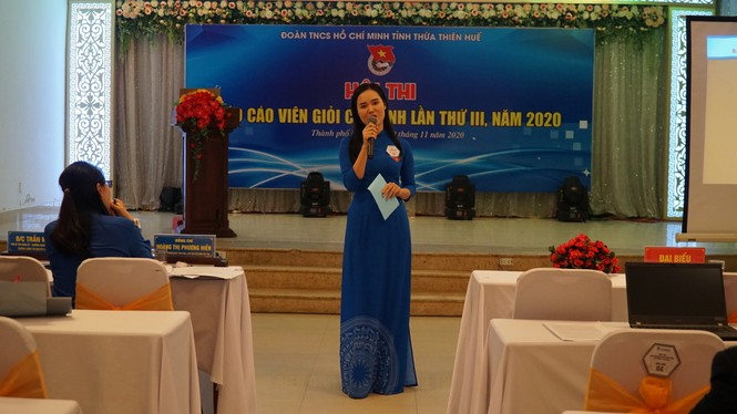 Sôi nổi thi báo cáo viên giỏi cấp tỉnh trong giới trẻ TT-Huế - ảnh 5