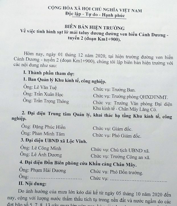 Công trình của Khu Kinh tế, CN TT-Huế sạt lở tại đúng điểm 'chống sạt lở' vừa hoàn thành - ảnh 3