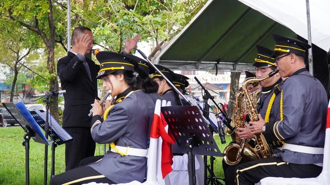 Huế: Lần đầu tiên, 40 nghệ sĩ ‘kèn Tây’ diễn Nhã nhạc Cung đình mừng năm mới - ảnh 11
