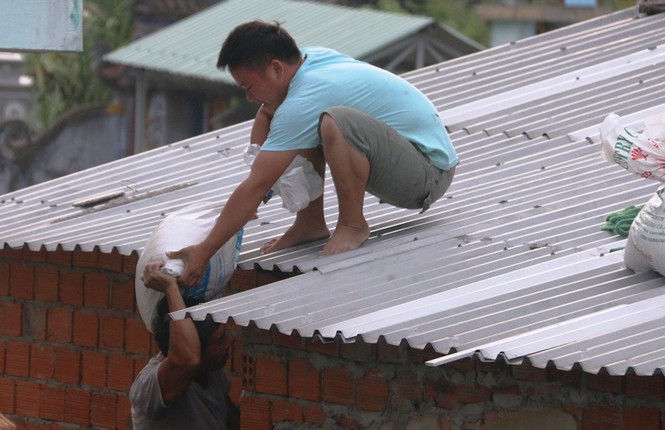 Người dân Quảng Nam hối hả chằng chống nhà cửa, di dời tránh bão số 9 - ảnh 2