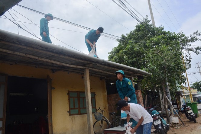 Người dân Quảng Nam hối hả chằng chống nhà cửa, di dời tránh bão số 9 - ảnh 10