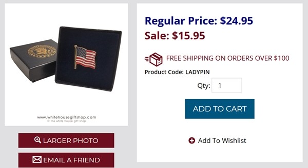 Tổng thống Trump chưa chịu nhượng bộ, nhưng Shop Quà tặng của Nhà Trắng đã nhượng bộ rồi - ảnh 1