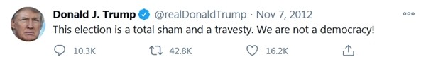 Hóa ra Tổng thống Trump có “thói quen” gọi mọi thứ là “gian lận” nếu kết quả không như ý ông - ảnh 1