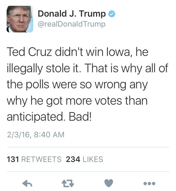 Hóa ra Tổng thống Trump có “thói quen” gọi mọi thứ là “gian lận” nếu kết quả không như ý ông - ảnh 2