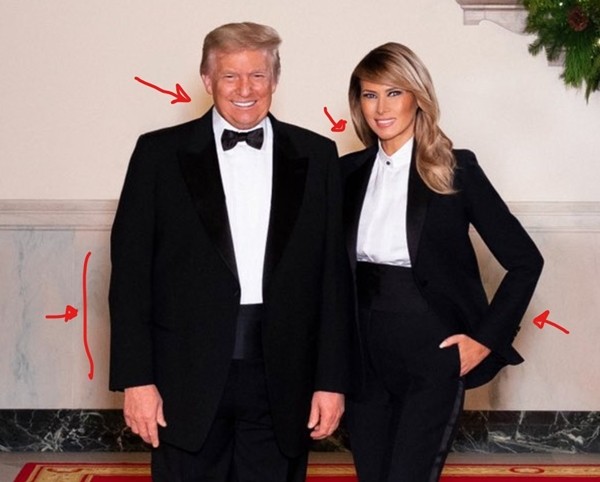 Ảnh vợ chồng Tổng thống Trump mừng Noel bị cho là ảnh ghép: “Lạ lùng đến phút cuối cùng“? - ảnh 3