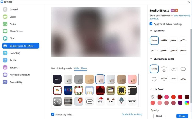 Teen tạm biệt nỗi sợ khi phải bật cam vì Zoom bây giờ đã có filter đầy đủ - ảnh 1