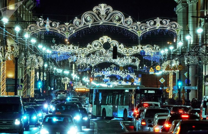 Saint-Peterburg lộng lẫy đón Giáng sinh và năm mới 2020 - ảnh 8