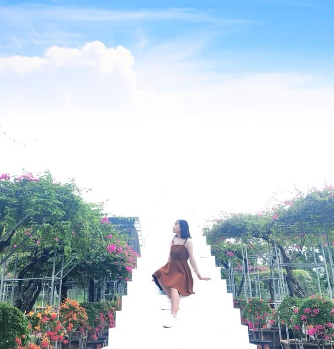 Học viện Nông nghiệp Việt Nam sở hữu một không gian tràn ngập sắc hoa, tha hồ