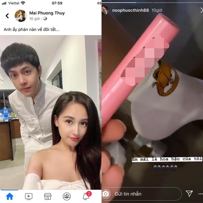 Noo Phước Thịnh - Mai Phương Thúy bất ngờ dính nhau như sam với nhiều cử chỉ thân mật - ảnh 2