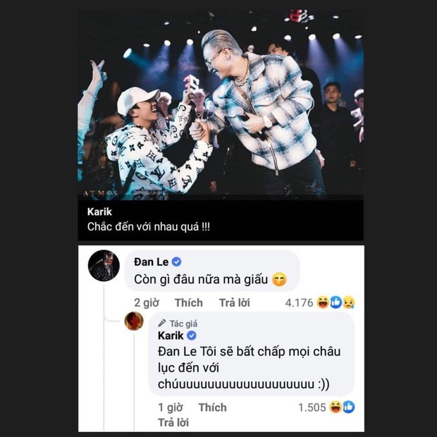 Karik bất ngờ đáp trả bình luận của Binz đầy ẩn ý, netizen liền gọi tên Châu Bùi - ảnh 1