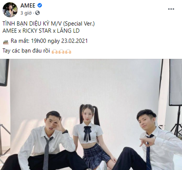 AMEE - Ricky Star - Lăng LD sẽ xuất hiện trong MV