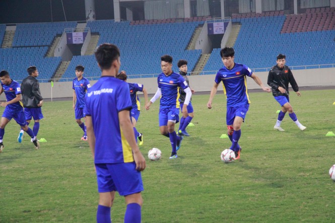Hình ảnh tuyển Việt Nam trước cuộc so tài với Triều Tiên - ảnh 9