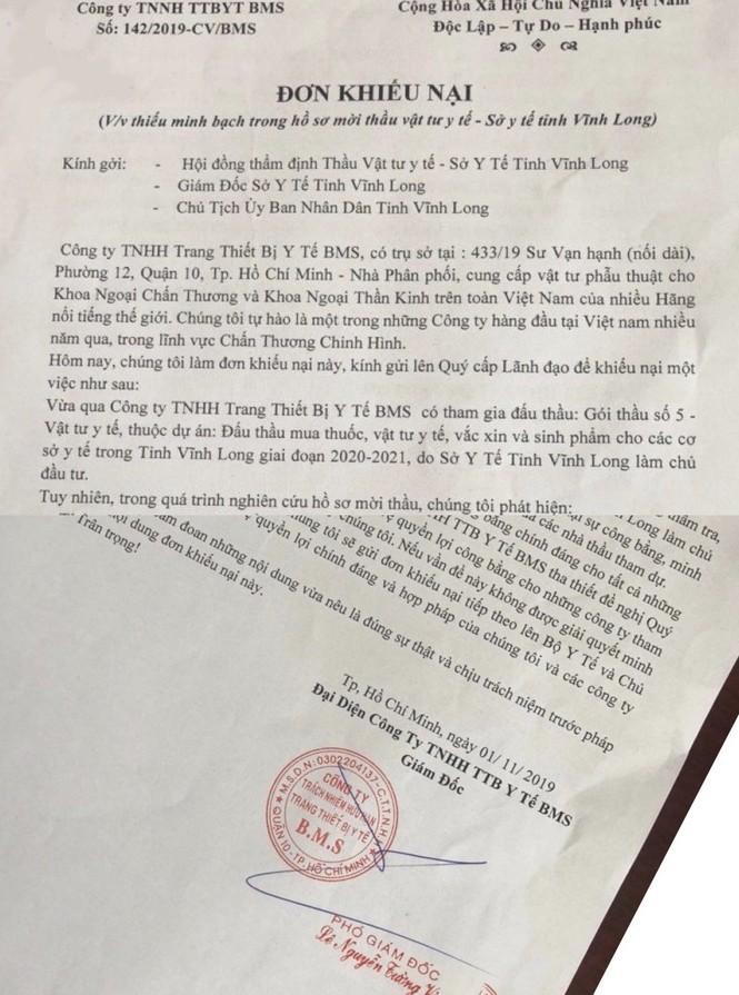 Giám đốc Sở Y tế Vĩnh Long lên tiếng vụ khiếu nại ‘bất thường đấu thầu thuốc’ - ảnh 1