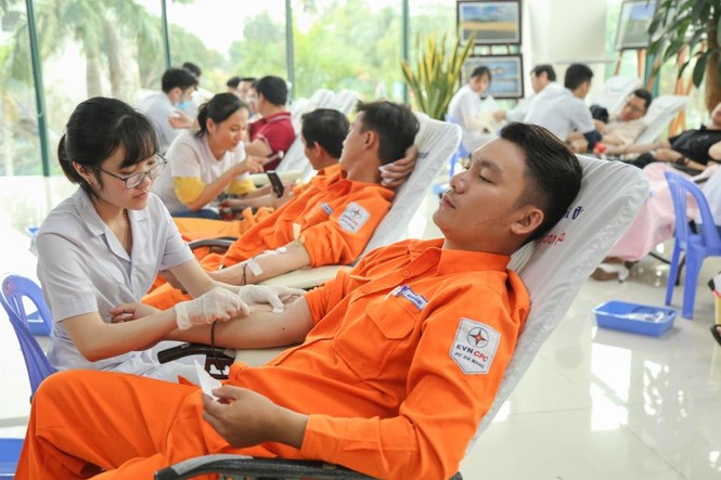 Tuần lễ hồng EVN thu hơn 400 đơn vị máu chia sẻ với người bệnh - ảnh 2