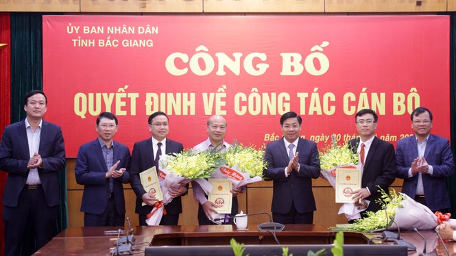 Tỉnh Bắc Giang bổ nhiệm ba giám đốc sở - ảnh 1
