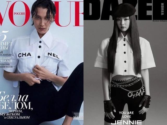 Jennie và siêu mẫu Bella Hadid “đụng hàng” đến 8 lần, thật khó nói ai mặc đẹp hơn ai! - ảnh 6