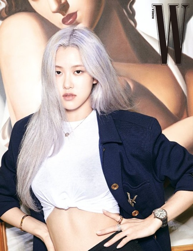 Rosé (BLACKPINK) lại có bộ ảnh siêu đẹp trên W tháng 8 với mái tóc tím khói thần thánh - ảnh 8