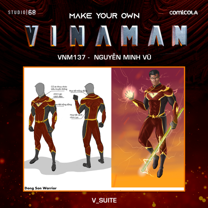 Top 25 thiết kế trang phục siêu anh hùng VINAMAN, thế này gia nhập Avengers cũng được nhỉ - ảnh 8