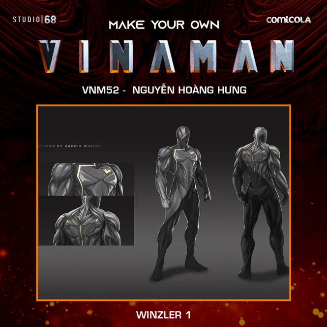 Top 25 thiết kế trang phục siêu anh hùng VINAMAN, thế này gia nhập Avengers cũng được nhỉ - ảnh 19