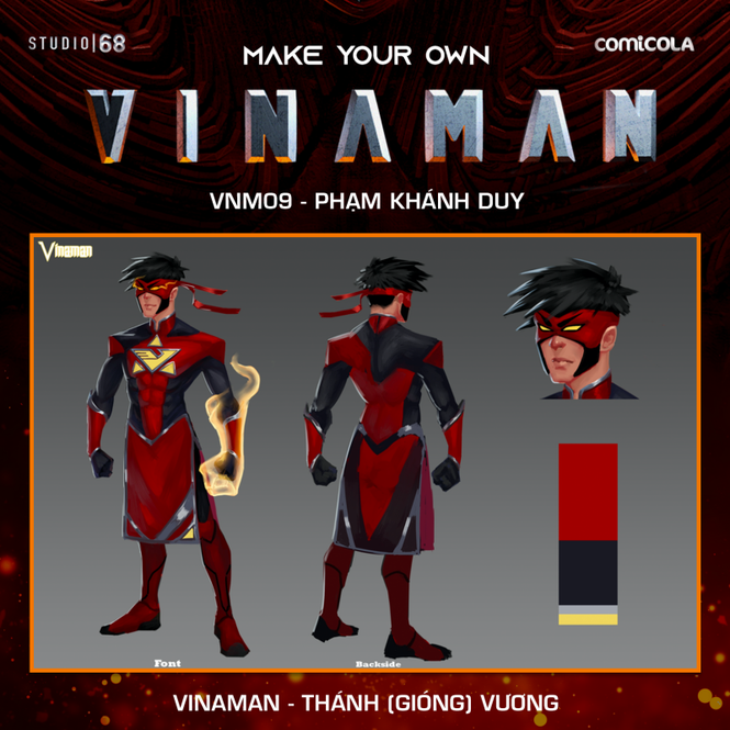 Top 25 thiết kế trang phục siêu anh hùng VINAMAN, thế này gia nhập Avengers cũng được nhỉ - ảnh 25