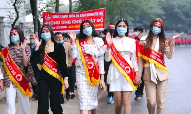 Hoa hậu Đỗ Thị Hà cùng dàn người đẹp lan toả thông điệp nhân văn của ngày Chủ nhật Đỏ - ảnh 2