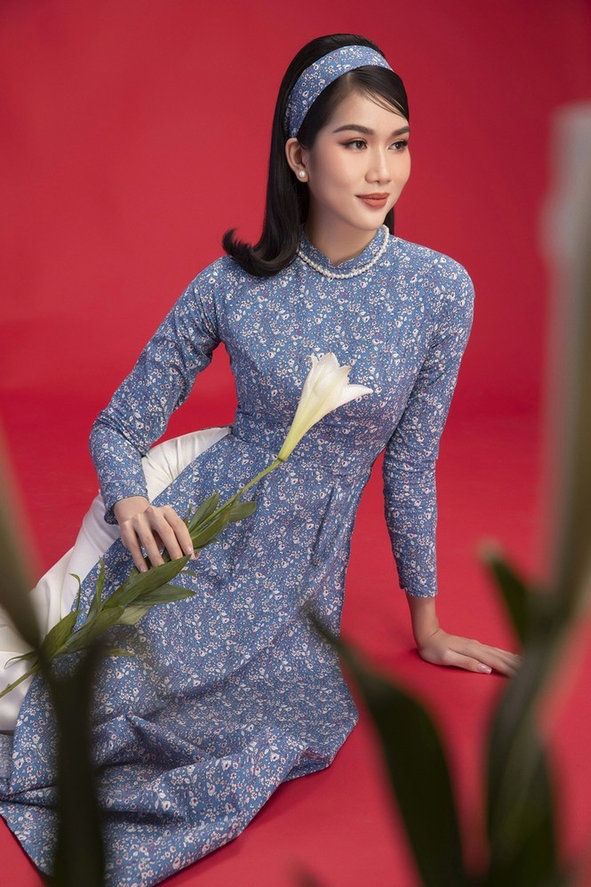 Ngắm Top 3 Hoa Hậu Việt Nam 2020 đẹp sắc sảo, ấn tượng trong những tà áo dài đón Tết - ảnh 11