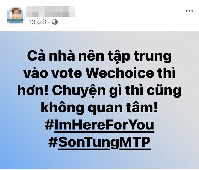 Sky lập hashtag #ImHereForYou, ra sức bảo vệ thần tượng trước thềm lễ trao giải WeChoice - ảnh 1
