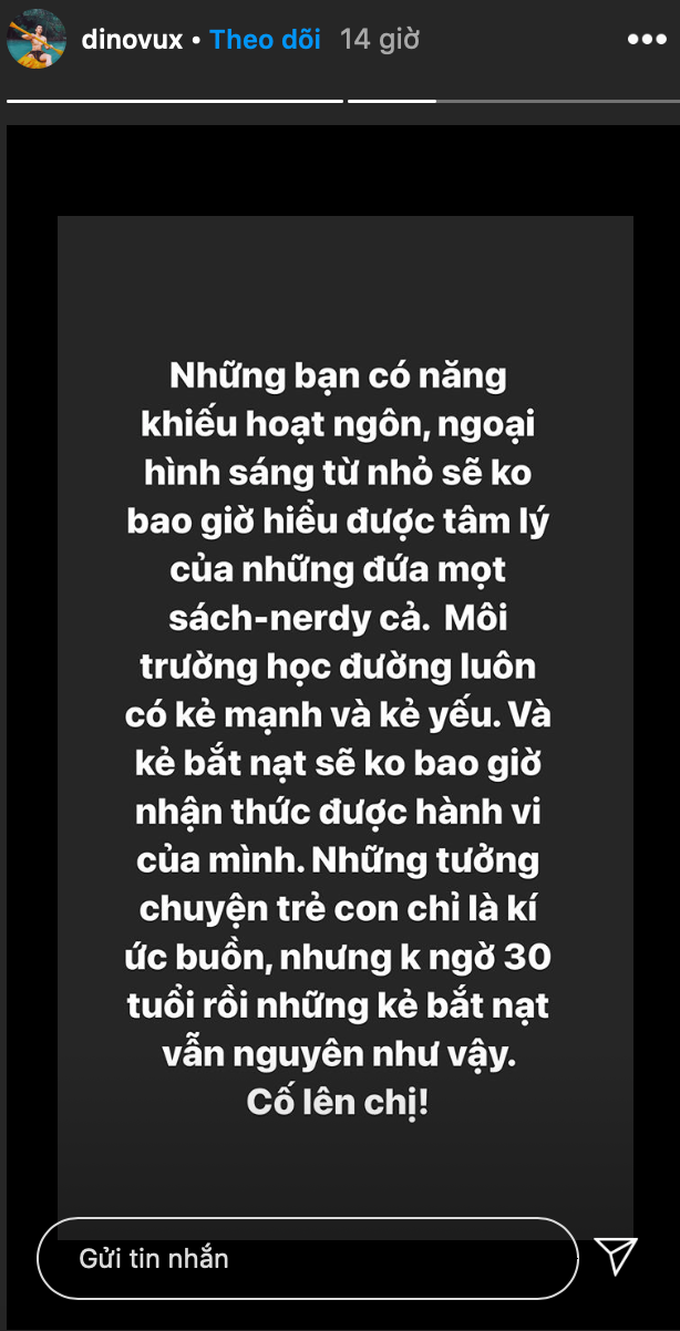 Vũ Dino cùng bạn bè của Giang Ơi lên tiếng: Kẻ mạnh không thể hiểu nỗi đau của kẻ yếu thế! - ảnh 3